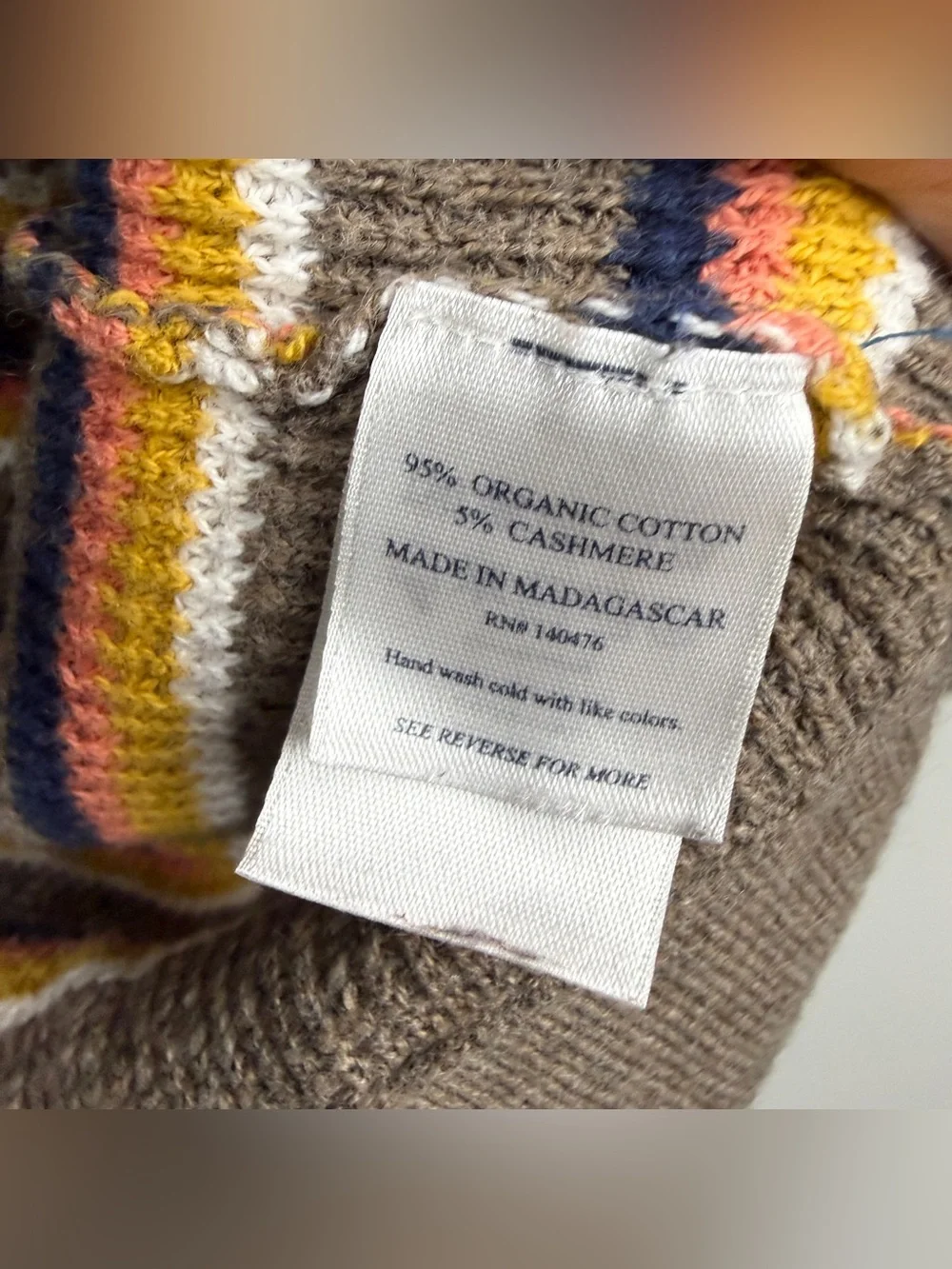 Faherty 2025 Cashmere Organic Cotton Throwback Sweater